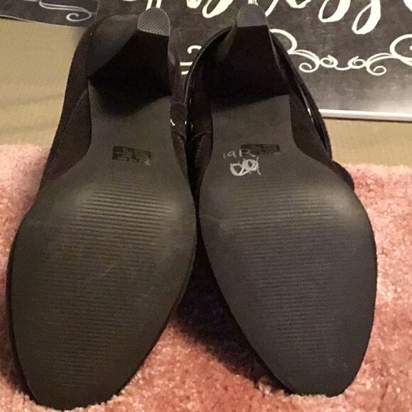 ♥️…Womens suede buckle heel booties - Picture 4 of 5